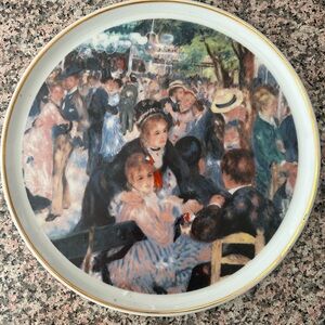 Decorative Renoir Plate with Impressionist Art